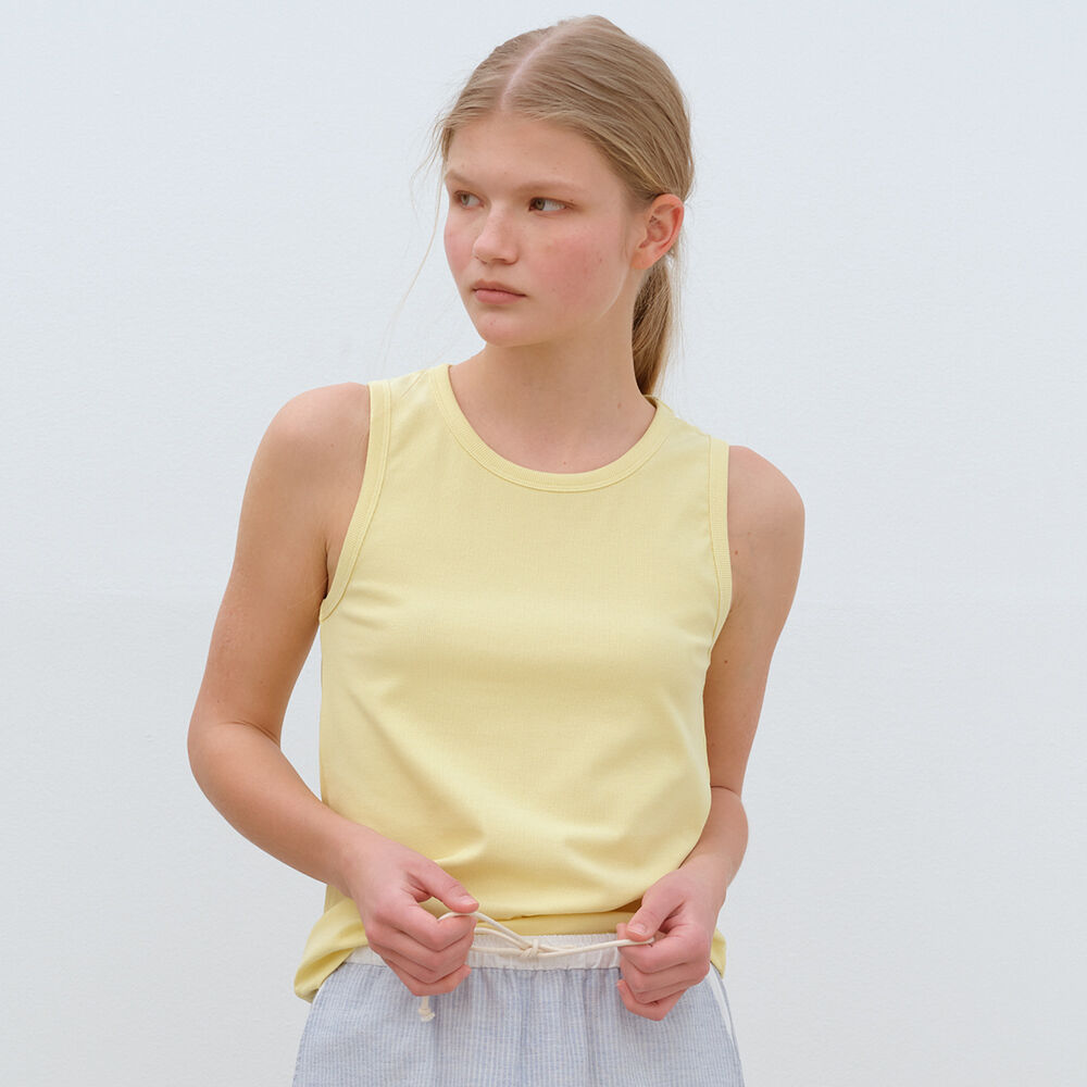 BENSIMON BASIC RIBBED SLEEVELESS - 5color