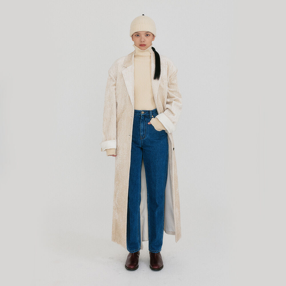 EENK ZIZZ Transformative Long Coat - Ivory