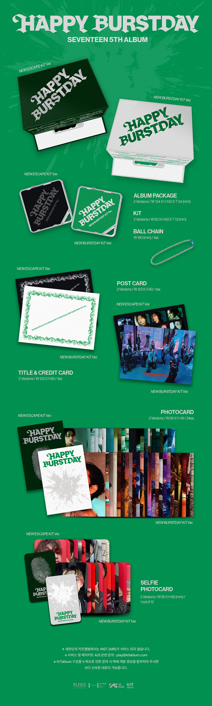 5th Album ‘HAPPY BURSTDAY’ KiT Ver. (Set) detail 2
