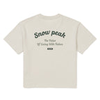 SNOWPEAK APPAREL Aerocool Women's Color Semi Crop Short Sleeve T-Shirt Light Beige (S24MWFTS78)