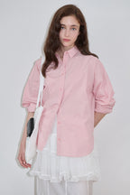 SINOON Basic Over Fit Shirt (Pink)