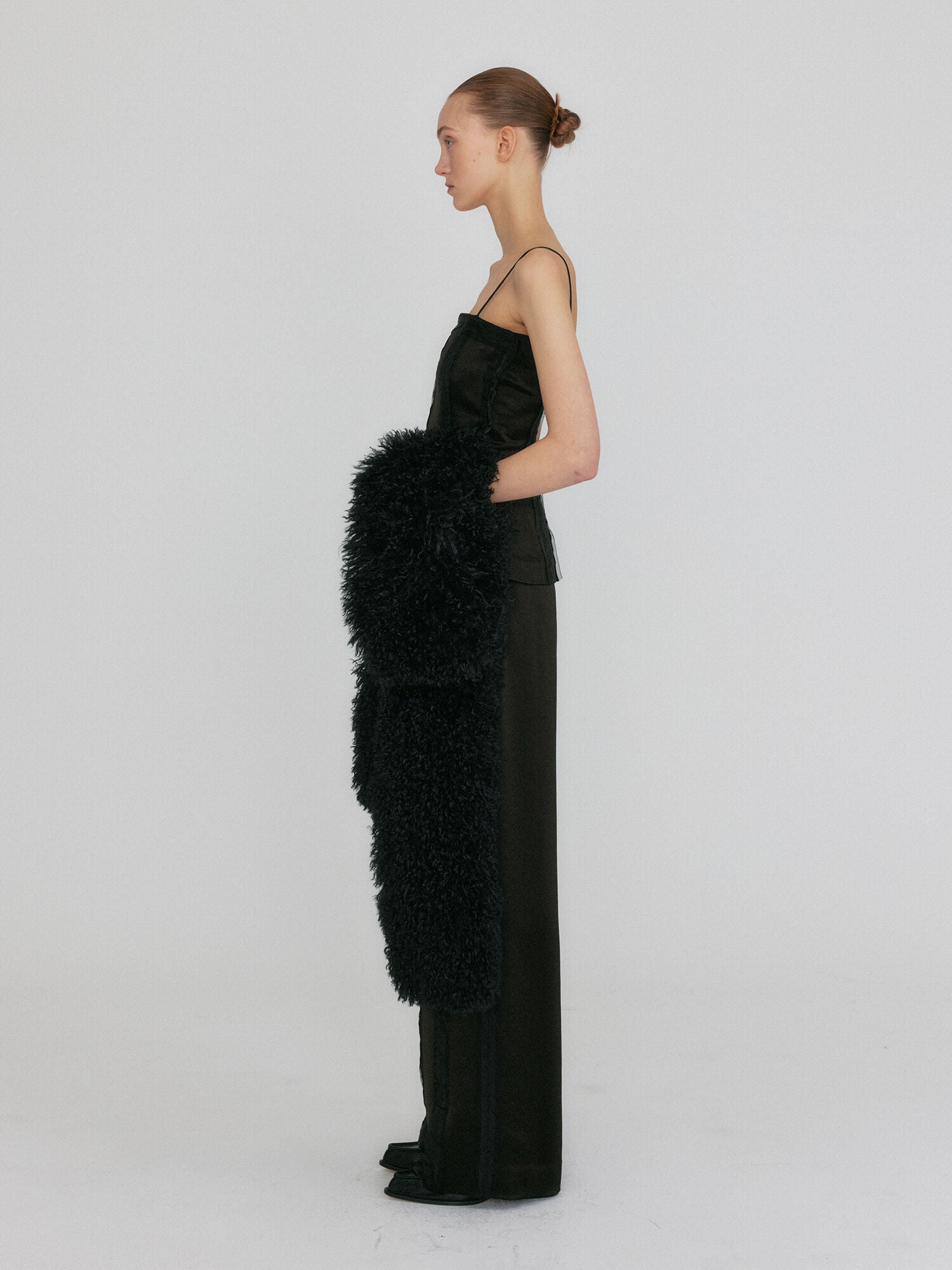 EENK ZILVINE Relaxed Stripe Pants - Black