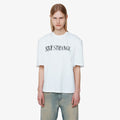 YCH STAY STRANGER-PRINTED TSHIRT WHITE (F24TO9231WH)