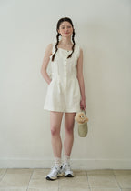 J'ASP J'ASP Judy Lace Jumpsuit (White)