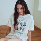 CPGN Sweet Bouquet Short Sleeve Tee Cream