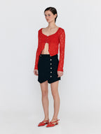 EENK EENK WERO Buttoned Mini Skirt - Black