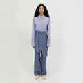 EENK Wrap Straight Pants - Navy