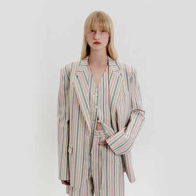 Single-Breasted Blazer - Multi