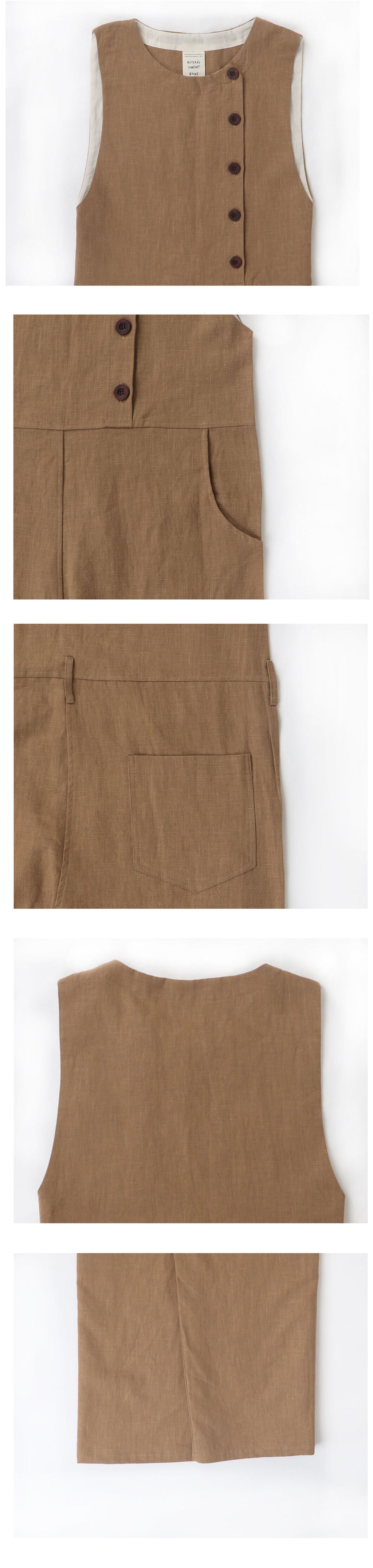homeropero homeropero linen overall jumpsuit