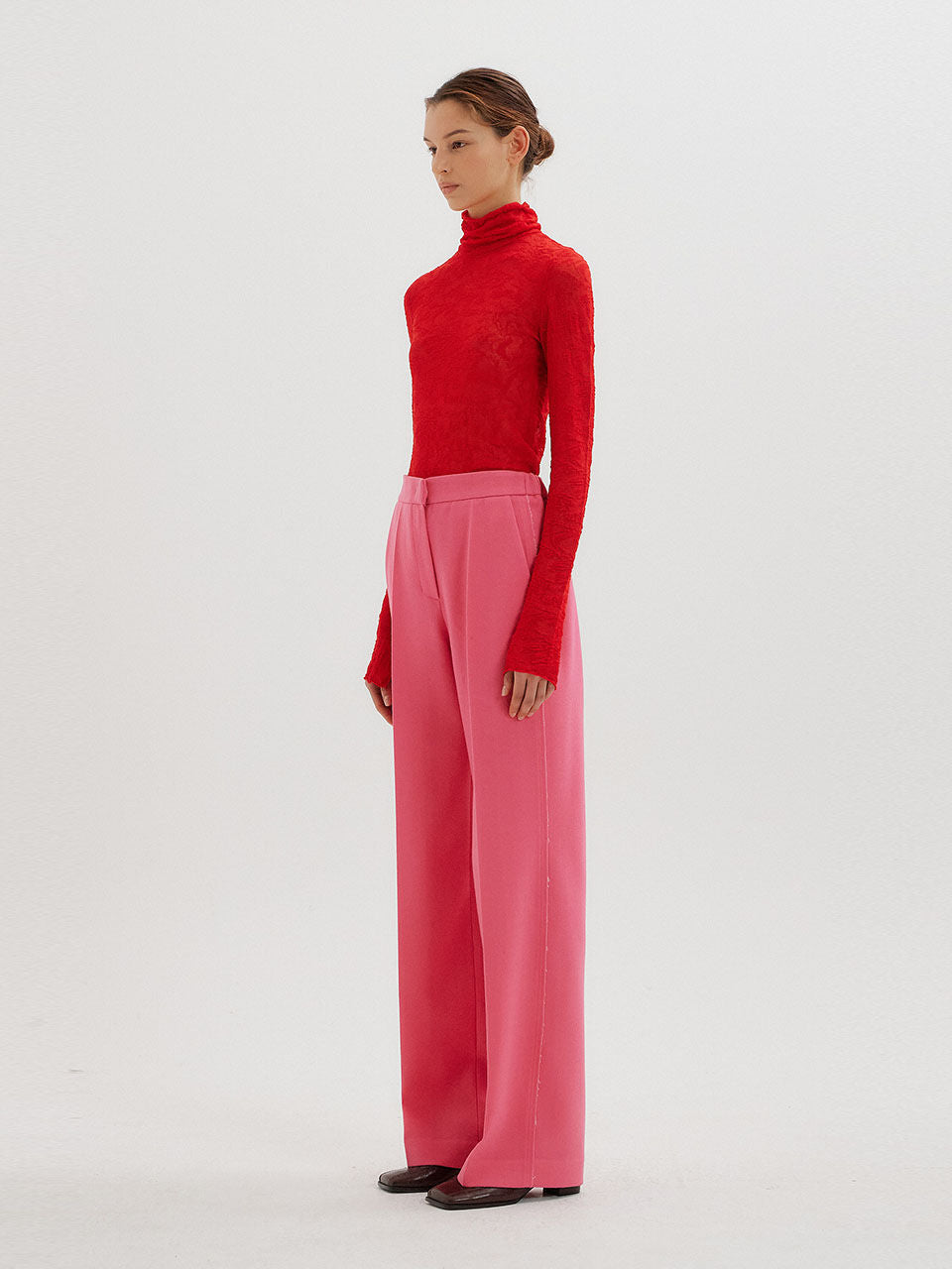 EENK EENK Straight Pants - Pink