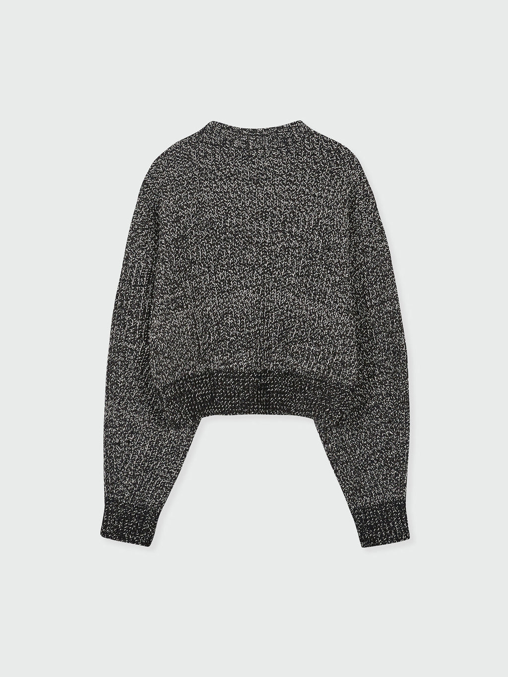 EENK ZABELLE Mockneck Textured Knit Pullover - Black/White