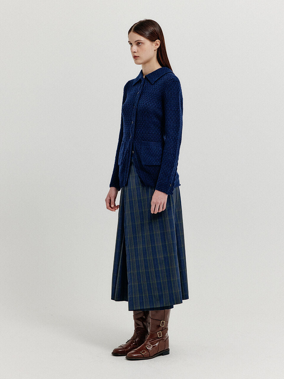 EENK XELTS Pocket Knit Shirt - Navy