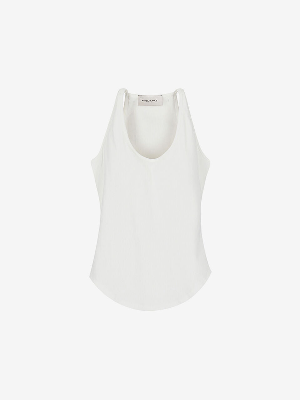 Merci Anne s [Pearl PICK] Basic halter sleeveless with built-in cap_MC4STF2