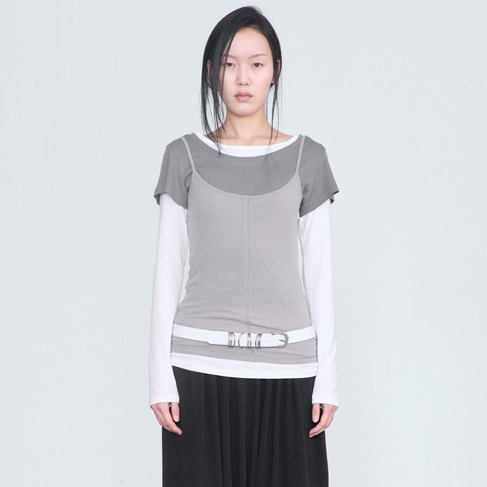 CERRIC Soft Long Sleeveless _ Beige