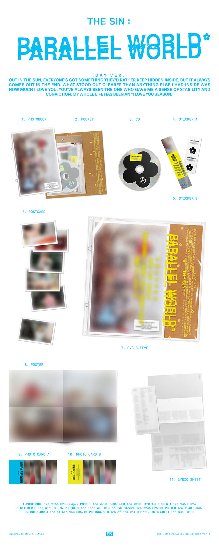 [VIDEO CALL FANSIGN] THE SIN : PARALLEL WORLD (Random) detail 4