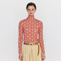EENK EENK T-Shirt Patterned Mockneck Top