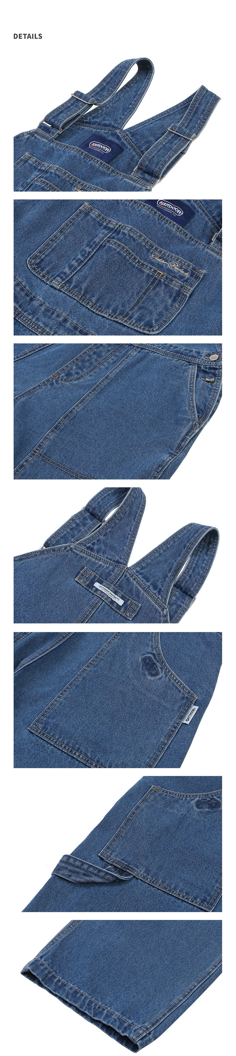 OUTDOOR PRODUCTS OUTDOOR PRODUCTS Denim Overalls Light Gray