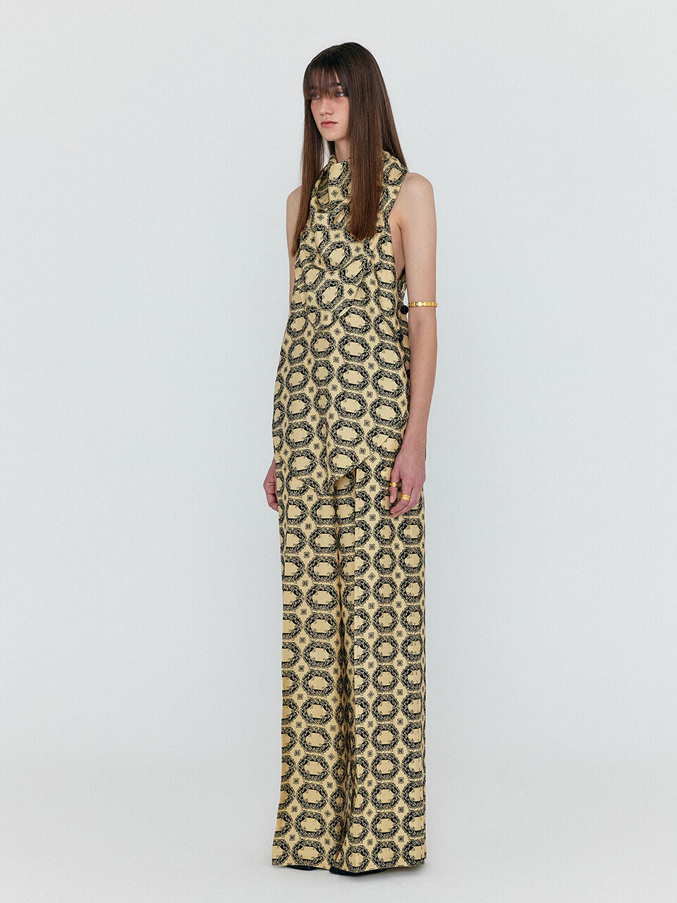 EENK EENK WENEZ Wide Pants - Beige Multi