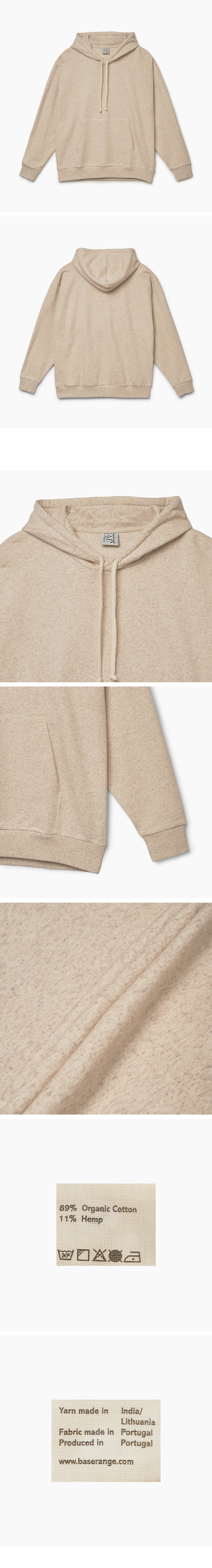 BASERANGE BASERANGE Hoodie Undyed