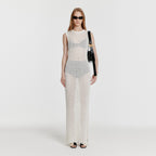 EENK EENK YIONY Maxi Cable Knit Dress - Ivory