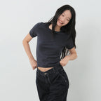 CITYBREEZE Cotton round short sleeve t-shirt (Basic)_4COLORS