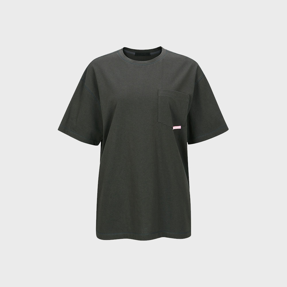 YCH SHORT-SLEEVE POCKET T-SHIRT SLATE (F23TO906SL)