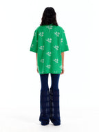 EENK EENK Oversized Polo Shirt - Green