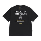 NATIONAL GEOGRAPHIC APPAREL N262UTS991 Frozen Air Lettering Graphic Semi-Overfit Short Sleeve T-Shirt BLACK