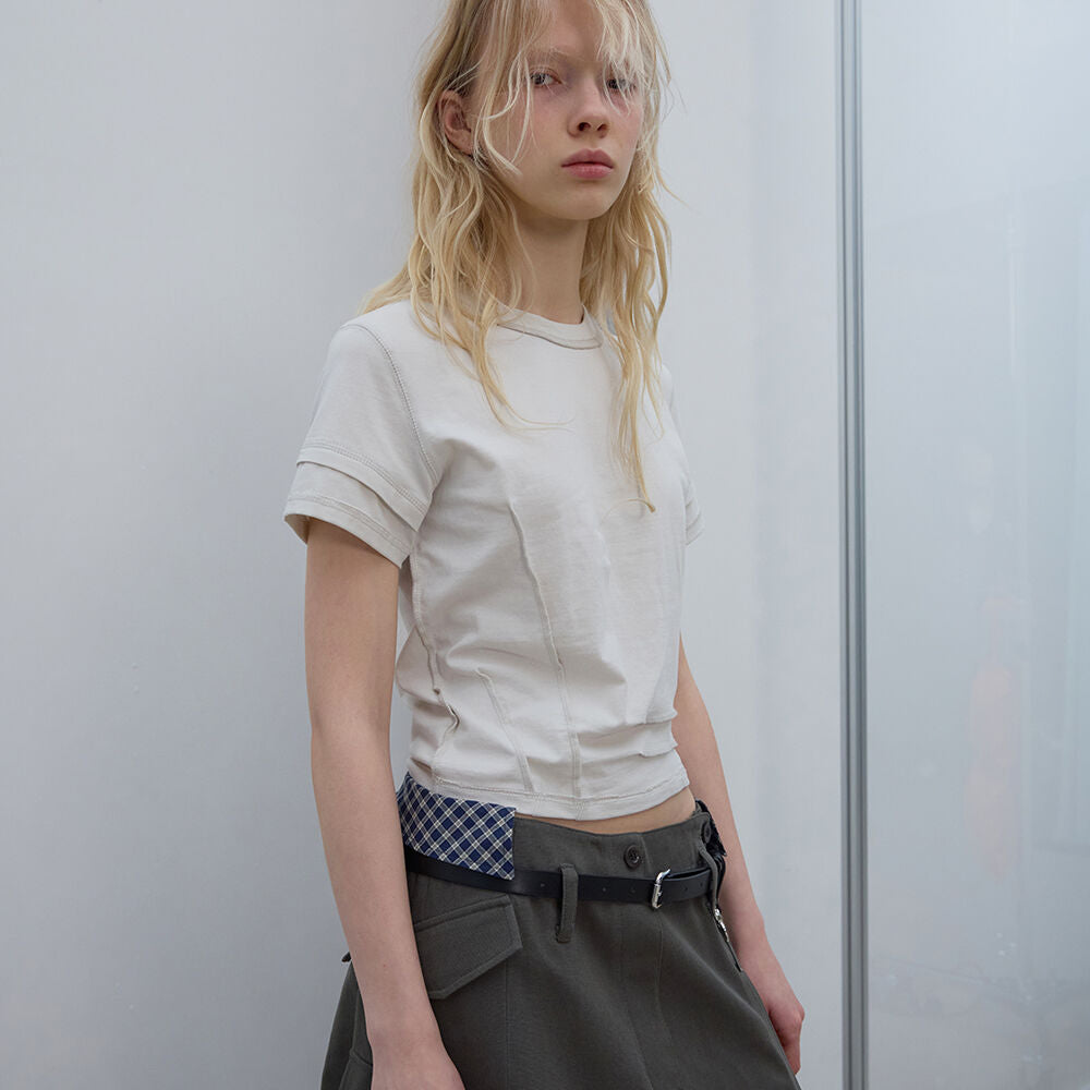 LCDC TM RAW SEAM TOP (ECRU)
