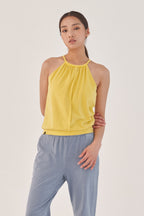 OZEZ OZTS1071 Halterneck Pigmented Camisole - Yellow
