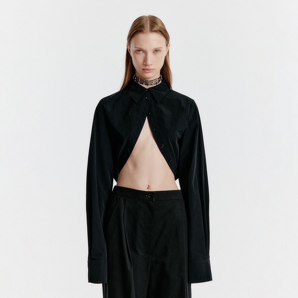 EENK YUMI Bolero Shirt - Black