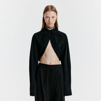 YUMI Bolero Shirt - Black