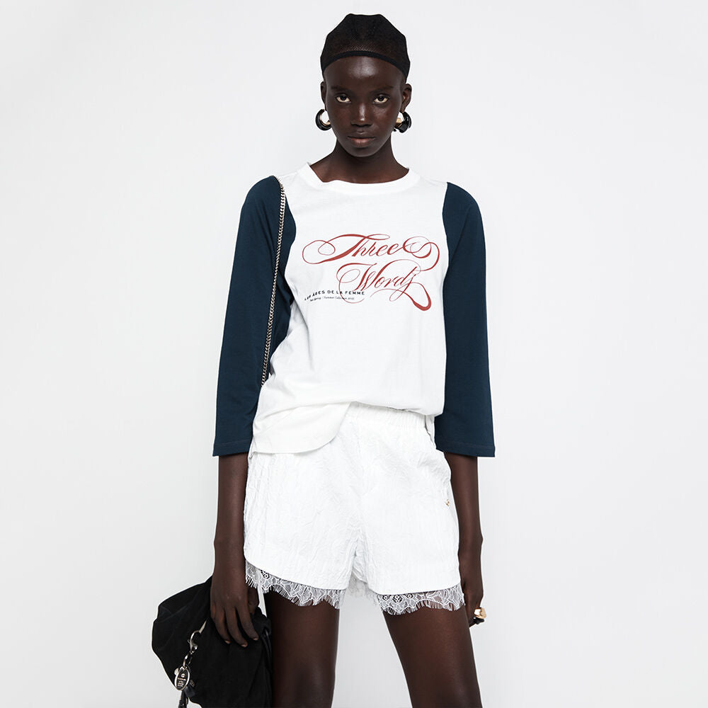 YCH RAGLAN T-SHIRT WHITE (R25TS11081WH)
