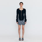 EENK EENK WERO Buttoned Mini Skirt - Navy Multi