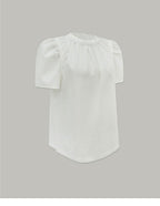 L'AUTRE DE MIN [Add color] Lautre Jane Puff White Blouse