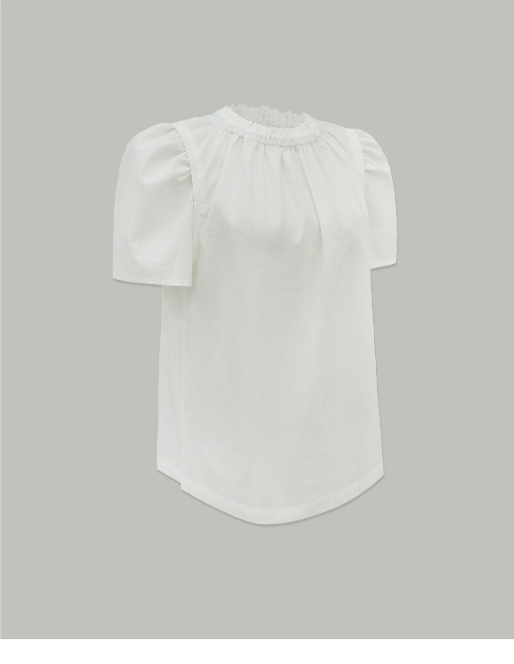 L'AUTRE DE MIN [Add color] Lautre Jane Puff White Blouse
