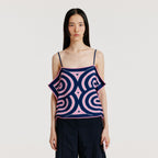 EENK YOON Sleeveless Logo Knit Top - Pink