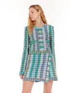 EENK UEMP Mini Wrap Skirt - Green Multi