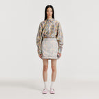 EENK YERO Contrast Mini Skirt - Cream