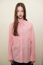SINOON Classic Cotton Shirt (Light Pink)