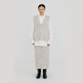 EENK ZIJEL Straight Knitted Skirt - Grey