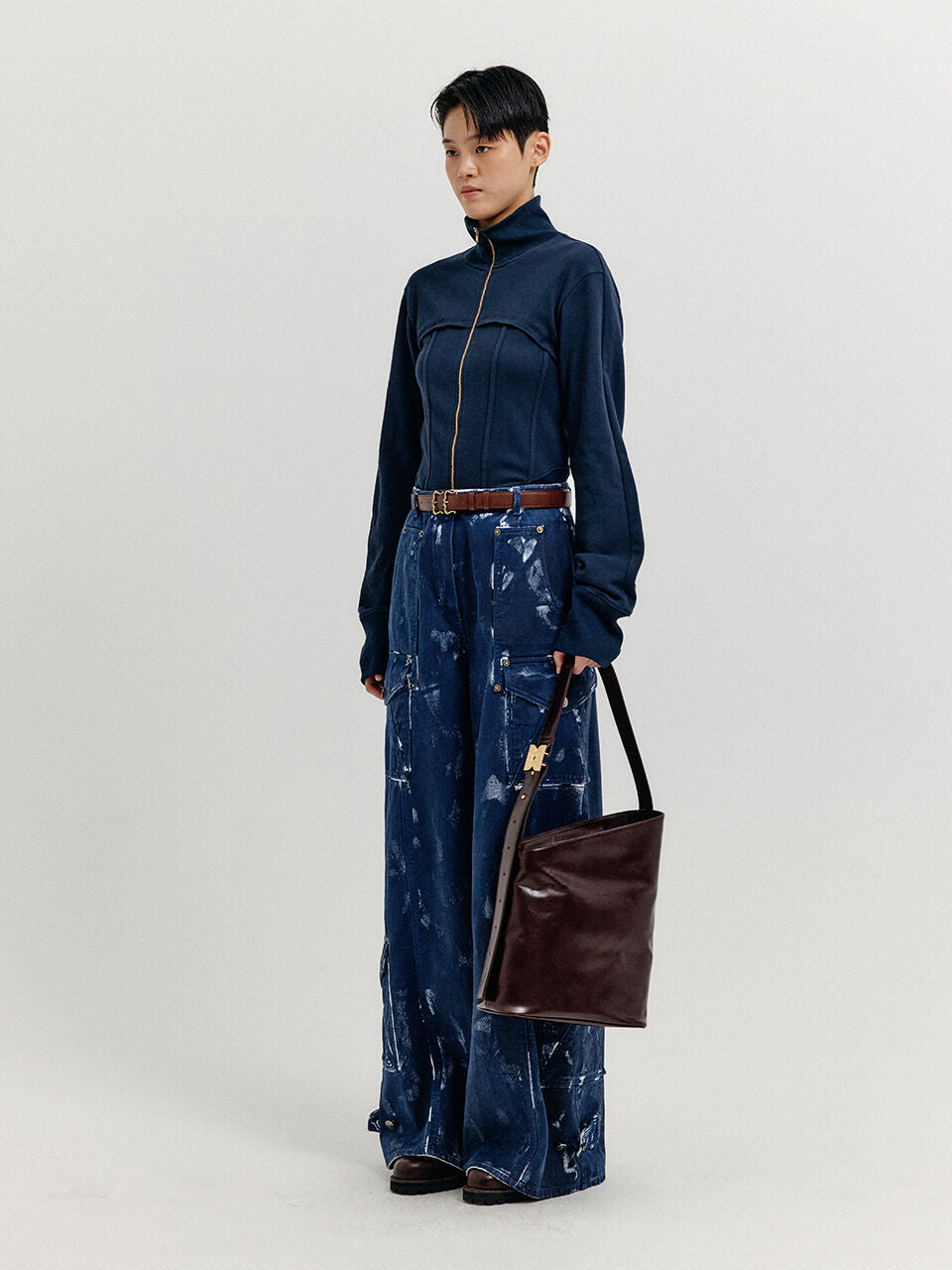 EENK EENK Jacket Zip-up Top - Navy