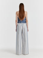EENK YOKI Tucked Stripe Pants - Ivory