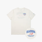 diadora Performance Running Mesh Short Sleeve T-Shirt OFF WHITE