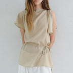 OVBEIGE FLAP SLIT BUTTON BLOUSE_BEIGE_OF2C2XBS01BEG