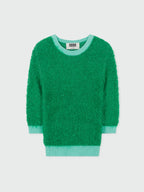 EENK ZIGGIE Short Sleeve Knit Top - Green