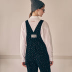 rolarola rolarola Flower Corduroy Overall Pants Black