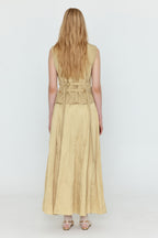 EENK EENK WICOLE Flared Maxi Skirt - Beige