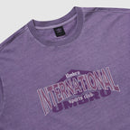 UMBRO HBL Weekend Hooligan Pigment Dying Lettering Graphic Short Sleeve T-Shirt Lavender (UQ221CRS58)