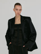 EENK ZEL Double-Breasted Blazer - Black